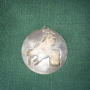 Sterling Silver Barrel Racer Pendant